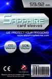 100 Sleeves Sapphire EUROPEAN 59x92 Bustine Protettive x Giochi da Tavolo