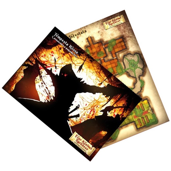 Four Against Darkness: 2 Postcards (La Tomba Infestata + Tempesta Rossa) immagine 1