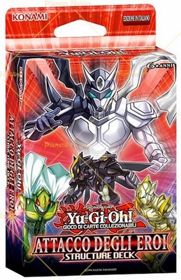 Structure Deck Yu-Gi-Oh! ATTACCO DEGLI EROI Mazzo Yugioh in Italiano