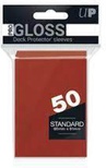 50 Sleeves Ultra PRO GLOSS Standard RED Rosso Bustine Protettive