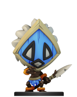 Krosmaster Arena Collection Serie 3: KANNIBUL JAV 03/16 Statuetta Carta Codice