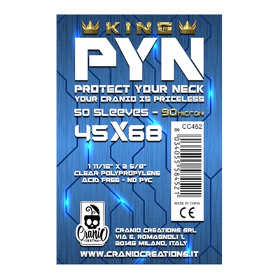 50 Sleeves PYN KING 45x68 Bustine Protettive x Giochi da Tavolo
