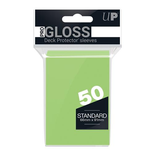 50 Sleeves Ultra PRO GLOSS Standard LIME GREEN Bustine Protettive Verde Limone