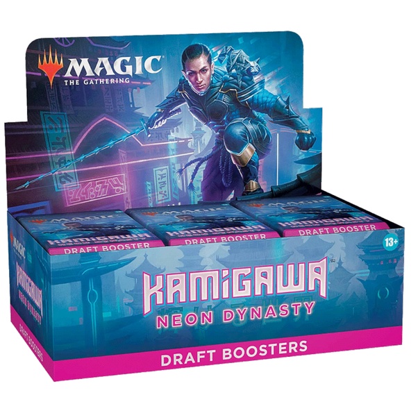 Box Magic KAMIGAWA: NEON DYNASTY 36 Buste Booster Inglese immagine 1