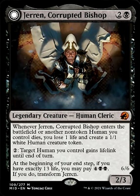 Jerren, Corrupted Bishop // Ormendahl, the Corrupter