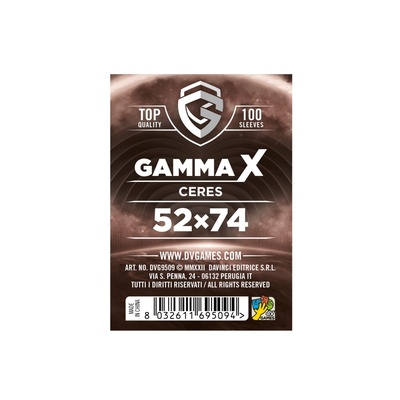 100 Sleeves Gamma X CERES 52X74  Bustine Protettive