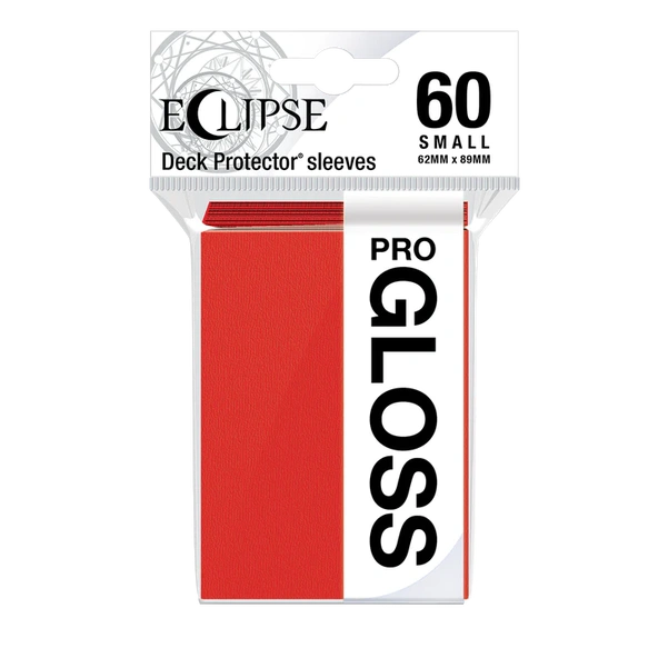 60 Sleeves Ultra Pro Small ECLIPSE PRO GLOSS Red Bustine Protettive Rosso immagine 1