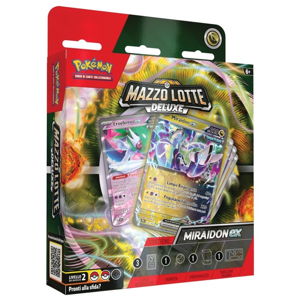Mazzo Lotte Deluxe MIRAIDON EX GCC POKEMON italiano immagine 1