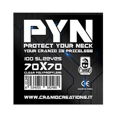 100 Sleeves PYN 70x70 Bustine Protettive x Giochi da Tavolo