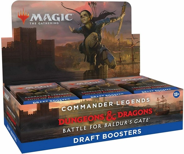 Draft Boosters Box Magic COMMANDER LEGENDS: BATTLE FOR BALDUR'S GATE 36 Buste Inglese immagine 1