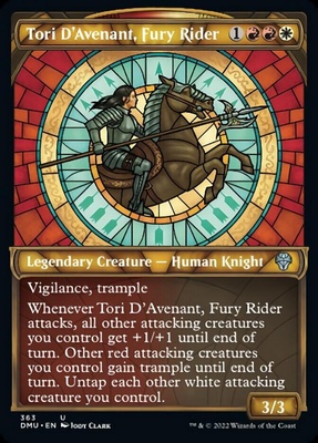 Tori D'Avenant, Fury Rider