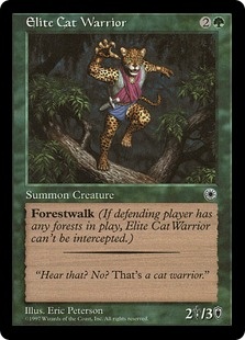 Elite Cat Warrior (Flavor text)
