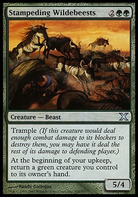 Stampeding Wildebeests