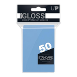 50 Sleeves Ultra PRO GLOSS Standard LIGHT BLUE Bustine Protettive Celeste