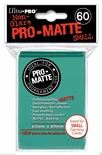 60 Deck Protector Sleeves Ultra Pro YuGiOh PRO MATTE SMALL AQUA Verde Acqua Bustine Protettive Buste