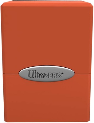 Deck Box Ultra Pro SATIN CUBE PUMPKIN ORANGE Arancione Porta Mazzo