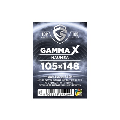 100 Sleeves Gamma X HAUMEA 105X148  Bustine Protettive