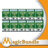Bundle 10x packs - 100 Sleeves Sapphire DARK GREEN 63,5X88 PERFECT SIZE Bustine Protettive