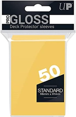 50 Sleeves Ultra PRO GLOSS Standard YELLOW Bustine Protettive Giallo