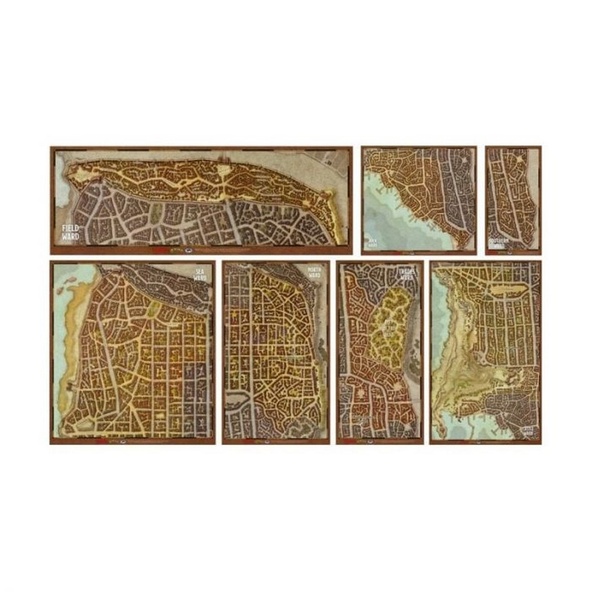 Dungeons & Dragons D&D: Waterdeep Mappe dei Quartieri immagine 1