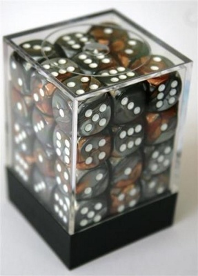 36 d6 Dice Chessex COPPER STEEL 26824 Dadi