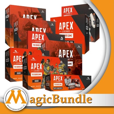 Apex Legends - Bundle Base + Diorami Core Box + Diorami Squadra + Solo & Co-Op + Espansione Squadra + Espansione Terreno + Language Pack + Miniature Rifornimenti + Playmat