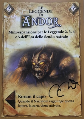 Le Leggende di Andor: Koram il Capo