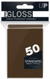 50 Sleeves Ultra PRO GLOSS Standard BROWN Bustine Protettive Marrone