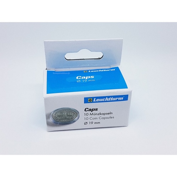 10 Coin Capsule Pack 19 mm Contenitori per Monete o Token immagine 1