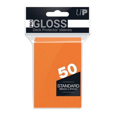50 Sleeves Ultra Pro STANDARD ORANGE Bustine Protettive Arancione
