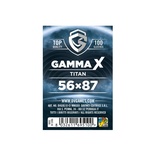 100 Sleeves Gamma X TITAN 56X87 Bustine Protettive