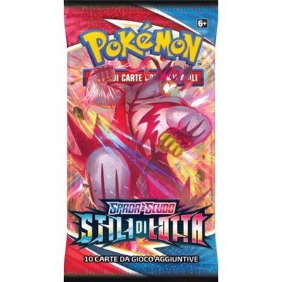Busta 10 Carte - Pokemon Spada e Scudo Stili di Lotta