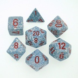 7 Dice Chessex SPECKLED AIR RED 25300 Dadi