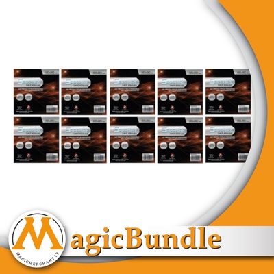 Bundle 10x packs - 100 Sleeves Sapphire CARAMEL 80X80