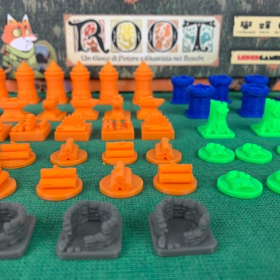 Root: Set 51x Token Deluxe 3D