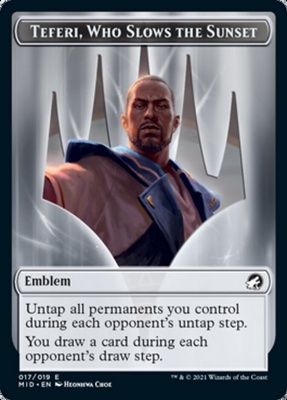 Teferi, Who Slows the Sunset Emblem