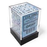 36 d6 Dice Chessex PASTEL BLUE Black 25866 Dadi