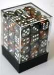 36 d6 Dice Chessex COPPER STEEL 26824 Dadi