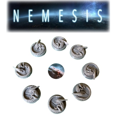Nemesis: 8x Token Segnalino Carcassa Intruso 3D