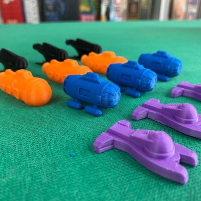 Underwater Cities: Set 12x Token Azione Sottomarino