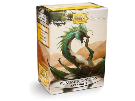 100 Sleeves Dragon Shield Magic ART MATTE SUMMER DRAGON Bustine Protettive