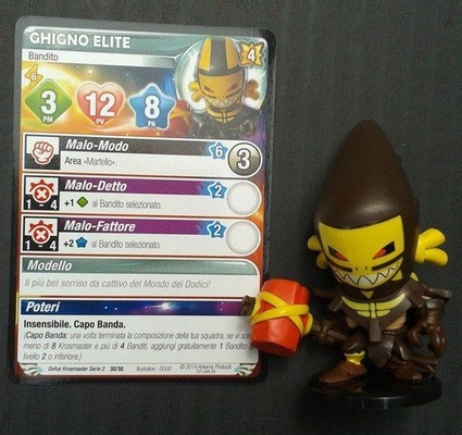 Krosmaster Arena Collection Serie 2 Ghigno Elite 32/32 Statuetta Carta Codice