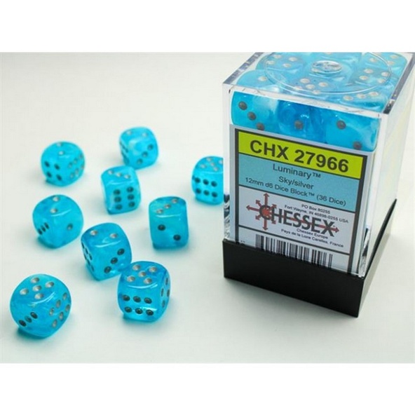 36 d6 Dice Chessex Polyedral LUMINARY SKY 27966 Dadi immagine 1