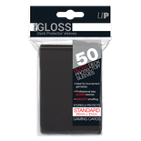 50 Sleeves Ultra PRO GLOSS Standard BLACK Bustine Protettive Nero