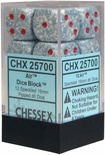 12 d6 Dice Chessex SPECKLED AIR RED Dadi 25700