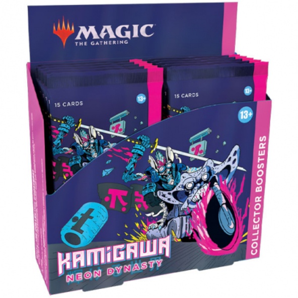 Box Magic KAMIGAWA: NEON DYNASTY Collector 12 Buste Booster Inglese immagine 1