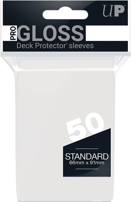 50 Sleeves Ultra PRO GLOSS Standard CLEAR Bustine Protettive Trasparente