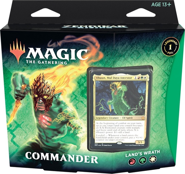 Mazzo Magic Commander ZENDIKAR RISING LAND'S WRATH Deck ZNR Inglese immagine 1