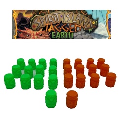 Spirit Island: Set 26x Token Presenza x Jagged Earth 5-6 Giocatori