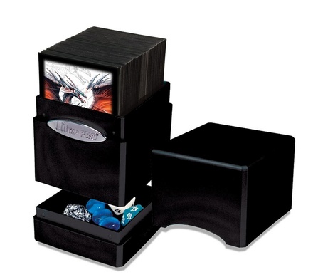 Deck Box Ultra Pro Magic HI GLOSS MIDNIGHT SATIN TOWER Porta Mazzo